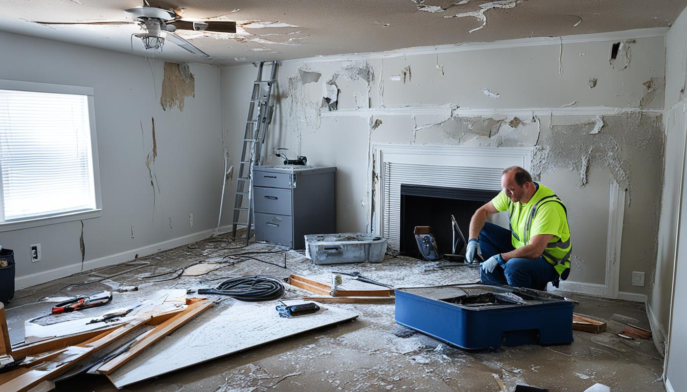 How do you fix severe water damage?
